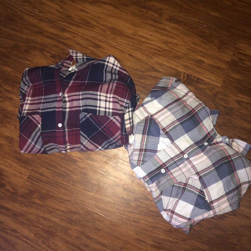 Two Aeropostale Flannels
